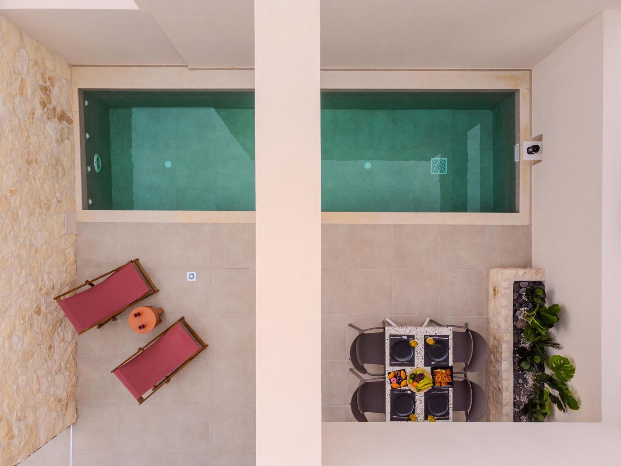 Sugarwhite Suites With Private Not Heated Pool Emporio  Luaran gambar